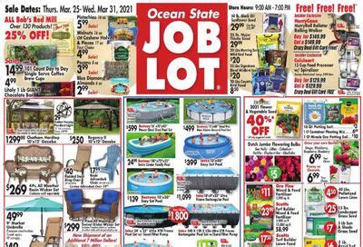 Ocean State Job Lot Flyers & Weekly Ads April 2021