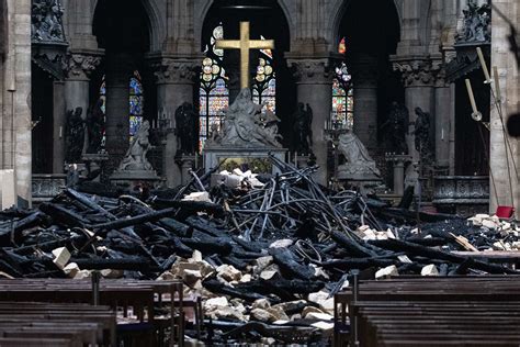 Photos Reveal Damage Inside Notre Dame Cathedral In Paris After Fire