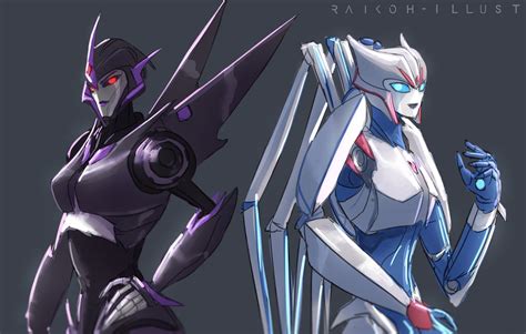 Shattered Glass Arcee and Airachnid by Montano-Fausto on DeviantArt