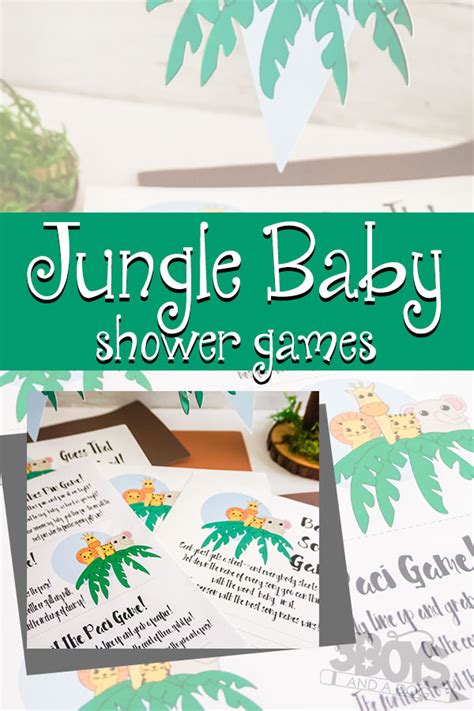 Jungle Theme Baby Shower Games