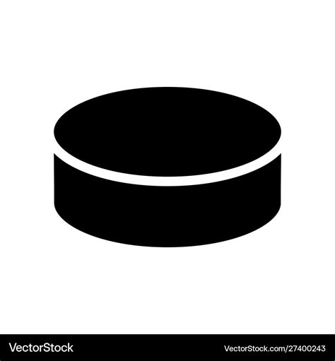 Hockey puck icon Royalty Free Vector Image - VectorStock