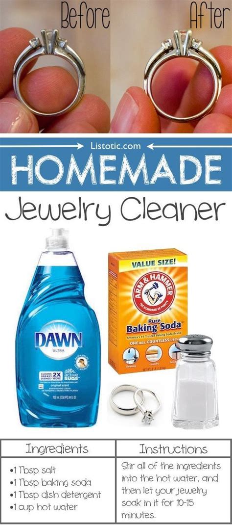 DIY Homemade Jewelry Cleaner for silver, diamonds, gold, etc ...