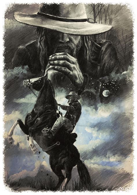 Micah Bell pencil art : r/RDR2