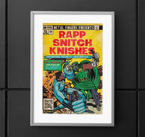 MF DOOM - Rapp Snitch Knishes - Vertical Matte Poster – Fine Art Of MK