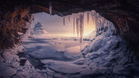 1170x2532px | free download | HD wallpaper: Caves, Ice, Snow ...