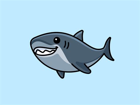 Shark | Shark images, Cute shark, Shark illustration