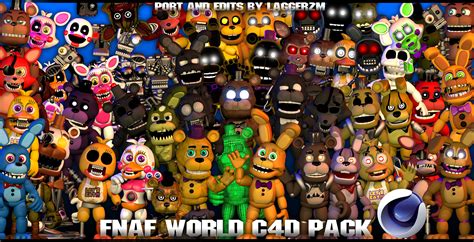 FNaF World C4D Pack (Ports And Edits By LaggerZM) : u/LaggerZM