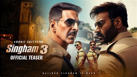 Singham 3 teaser || singham again new poster | ajay devgan | rohit shetty | ranveer singh - YouTube