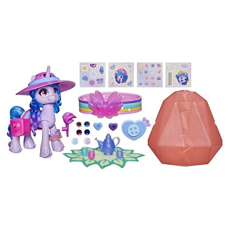 My Little Pony: A New Generation Movie Crystal Adventure Izzy Moonbow - 3-Inch Purple Pony Toy ...