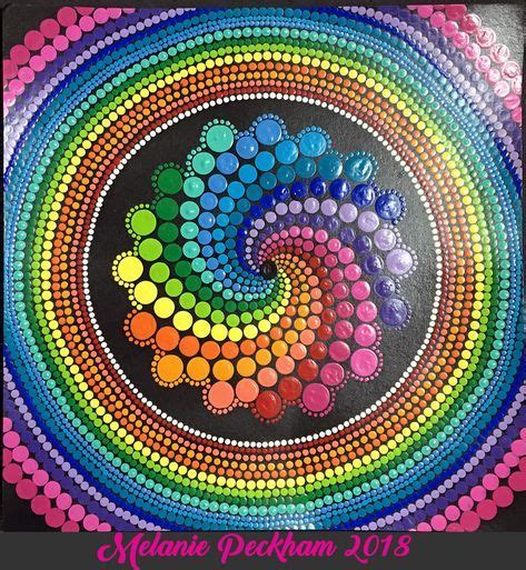 Dot mandala - Rainbow Spiral | Dot art painting, Mandala dots, Dots art