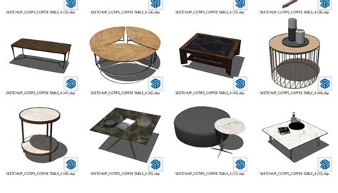 7463. Free Sketchup Coffee Table Model Download (1) - Sketchup Models ...