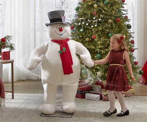 Lighted Frosty The Snowman Outdoor Christmas Decoration | Shelly Lighting