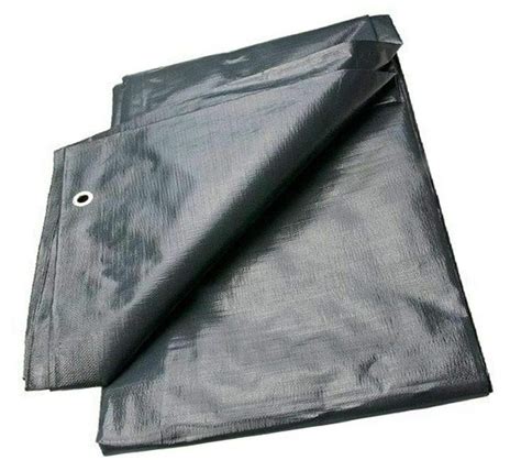 Waterproof Heavy Duty Grey Tarpaulin - 4mx6m - Tarpaulins Cover