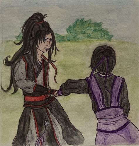 Jiang Cheng and Wei Wuxian in the field : MoDaoZuShi