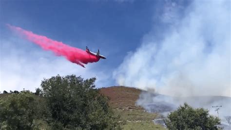 Wildfire in San Luis Obispo County sparks evacuations, road closure | KTLA