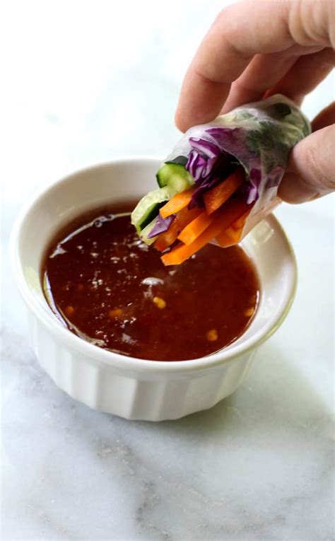 Veggie Spring Rolls with Sweet Chili Sauce - The Culinary Compass