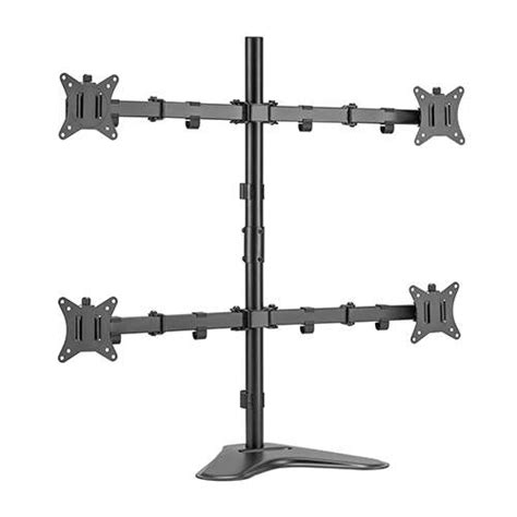 Four Monitor Stand for Desk- Quad Monitor Mount/ Adjustable,Movable,Tilt