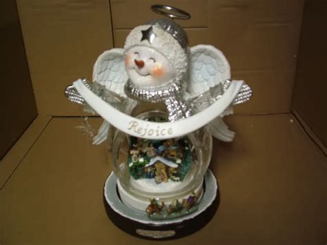 THOMAS KINKADE CRYSTAL Snow Angel Nativity Sn’o Holy Night Bradford Exchange $36.00 - PicClick