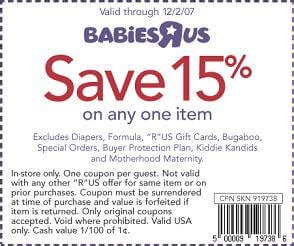 Babies R Us Coupons: Save $20 w/ 2015 Coupons & Promo Codes