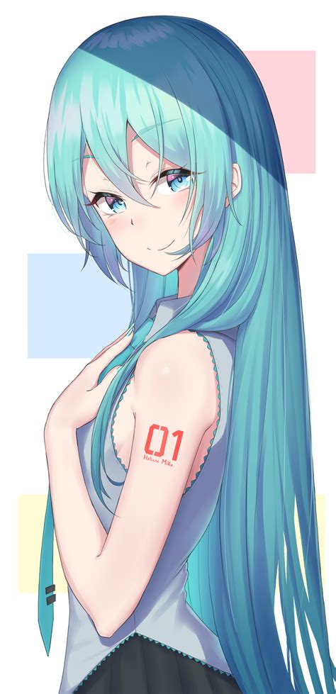 #初音ミク 髪下ろし - Bibのイラスト - pixiv | イラスト, 初音ミク, イラスト まとめ