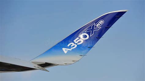 Raked Winglet of the Airbus A350-900 XWB at Singapore Airshow Editorial ...