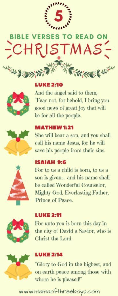 5 Christmas Bible Verses Flyer