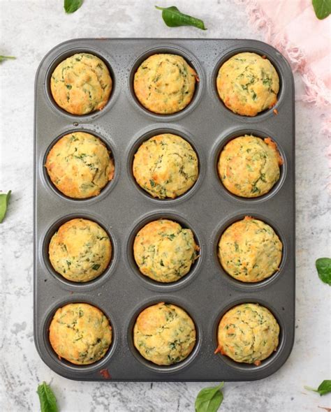 Cheddar and Spinach Muffins - A Baking Journey