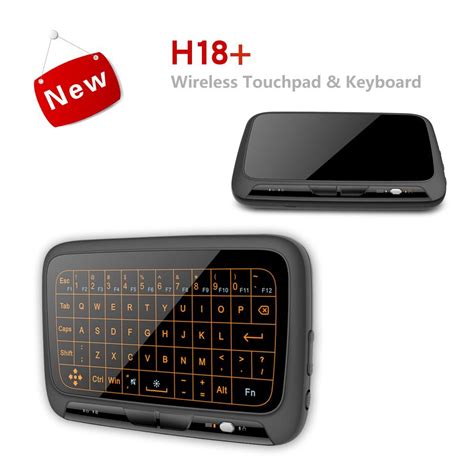 H18+ 2.4Ghz Wireless Keyboard Full Touchpad Backlight Keyboard