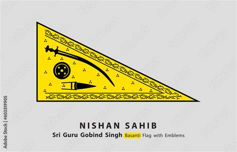 Basanti Flag of Guru Gobind Singh Ji, Sikhism Nishan Sahib, Sikh Flag ...