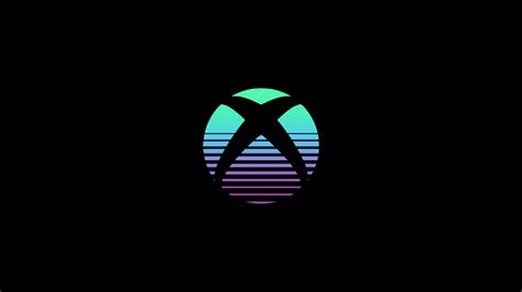 Xbox Wallpaper 4K, Logo, Black background, AMOLED