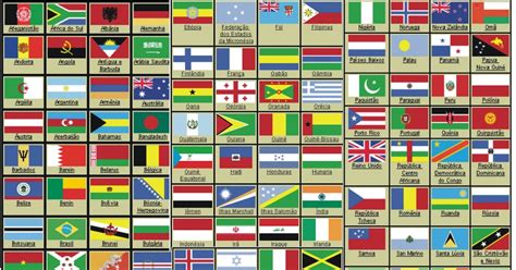Clube do DVD: bandeiras de todos os países do mundo com nome
