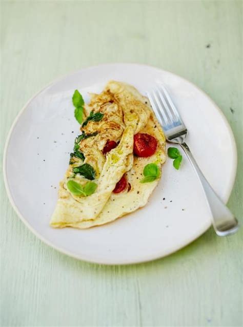 Tomato & basil omelette A super-quick, easy and delicious meal for one " The classic combination ...