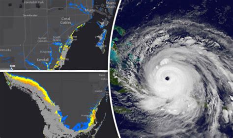 Hurricane Irma storm surge warning: Flooding map shows catastrophe ...