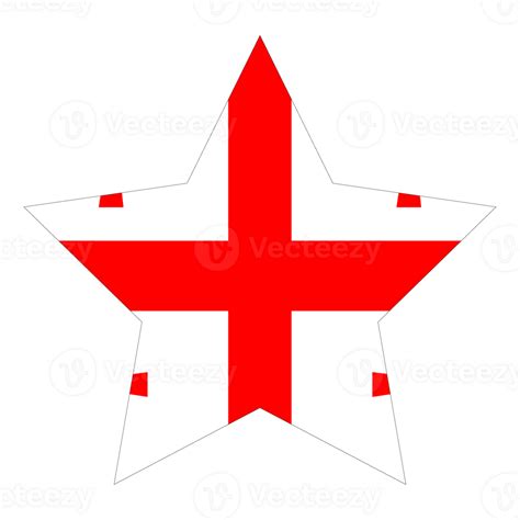 Flag of Georgia in design shape. Georgia flag in design shape. 25862730 PNG