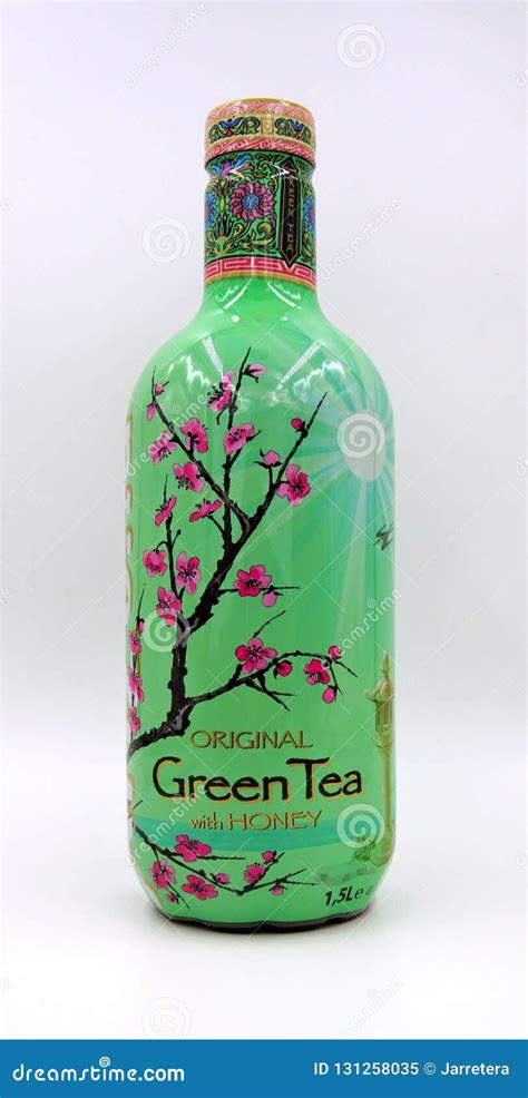 Bottle of Arizona Original Green Tea with Honey Editorial Image - Image ...