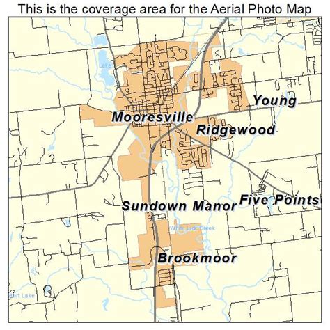 Aerial Photography Map of Mooresville, IN Indiana