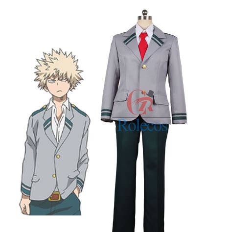 Boku No Hero Midoriya Izuku Bakugou Katsuki Gray School Uniform Cosplay Costume | Cosplay ...