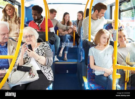 Bus Crowded Passengers Inside High Resolution Stock Photography and Images - Alamy