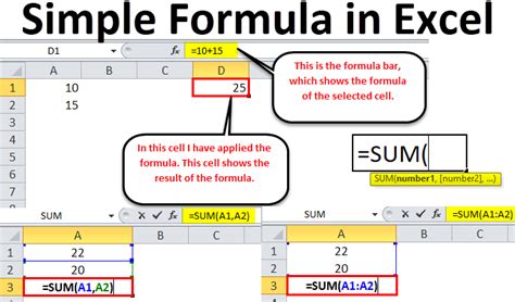 Simple Formula in Excel (Examples) | How to Use Excel Formulas?