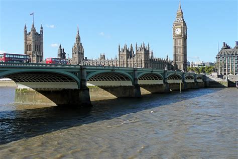 Westminster Bridge and South Bank Lion - Queen's Walk London