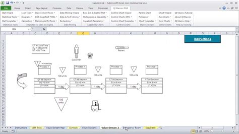 Push Arrow Value Stream Mapping