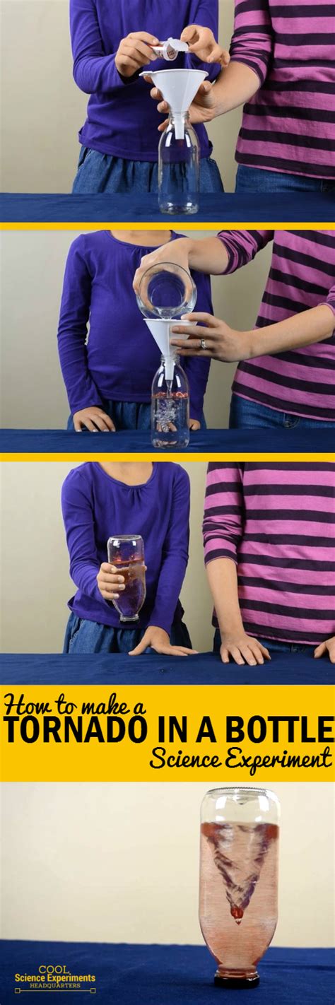 Tornado in a Bottle Science Experiment - Easy to Follow Steps & Video