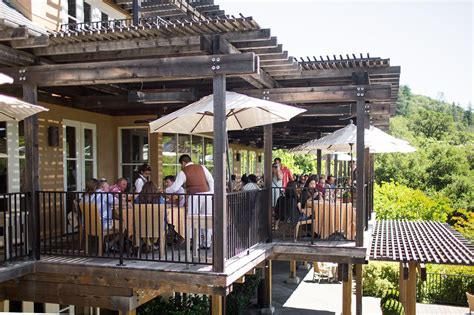 Auberge du Soleil s celestial patio seating looking onto The Restaurant ...