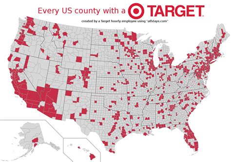 Counties that have at least one Target Department... - Maps on the Web