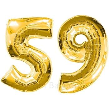 Amazon.com: 59th Birthday Decorations Party Supplies Happy 59th Birthday Confetti Balloons ...