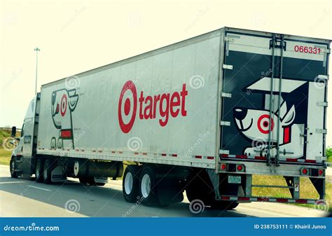 Kentucky U.S.a - August 20, 2021 - the Long Truck Carrying Products by Target Editorial Photo ...