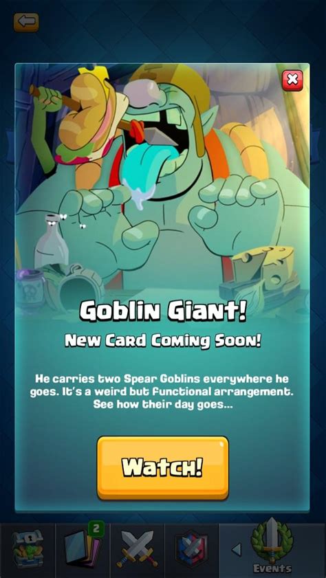 Goblin Giant Revealed! : r/ClashRoyale