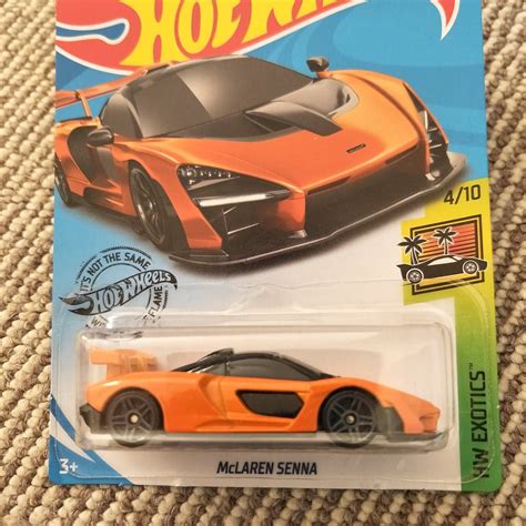 Hot Wheels McLaren Senna Orange HW Exotics Toy Car Present | Etsy