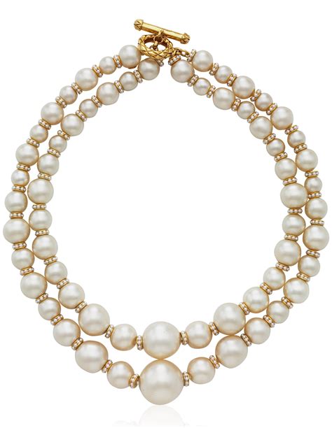 CHANEL DOUBLE STRAND FAUX PEARL NECKLACE, | Christie’s