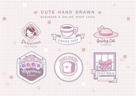 Premium Vector | Cute hand drawn business logo